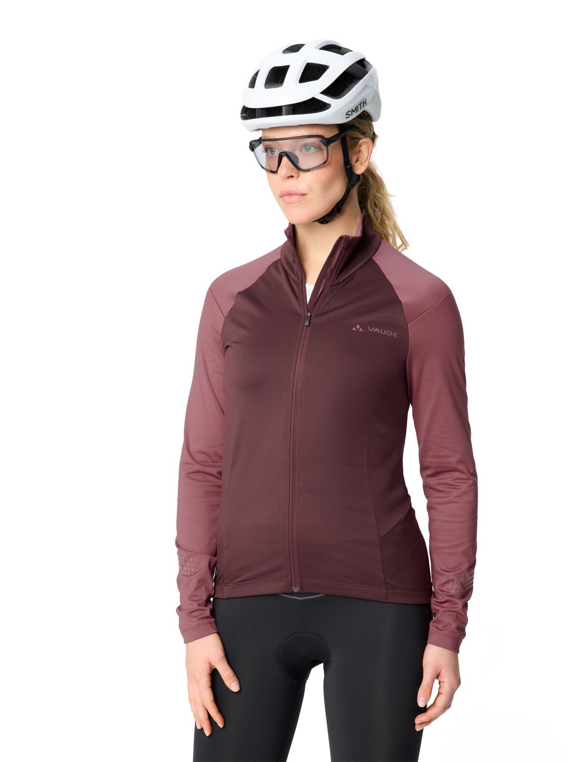VAUDE Women's Posta Long Sleeves Tricot III - Maillot de Ciclismo de Manga Larga para Mujer, Muy cálido y elástico