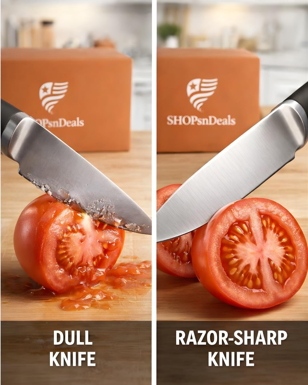 Rolling Knife Sharpener Kit with Magnetic Angle Guide 15° & 20° | Diamond & Ceramic Sharpening System | Professional Kitchen Knife Sharpener Tool for Steel Blades