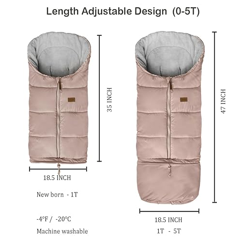 Miniatura 5 de Funda de invierno impermeable ajustable para todos los cochecitos, XL, buena para bebés y niños preescolares Y5