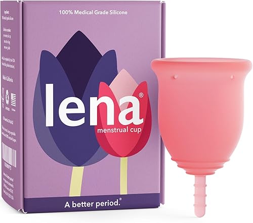 Lena Copa menstrualFDA RegisteredPequeñasNormal FlujoRosaUn Mejor período, LENACUP02, L, Rosado, 1