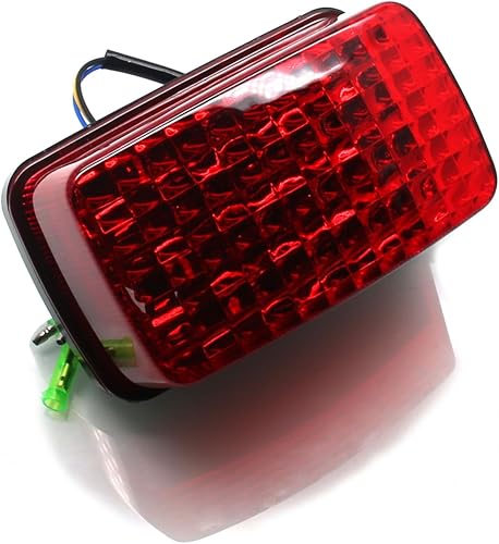 Miniatura 4 de MZS Luz trasera para cuatrimoto, luz trasera cuádruple, accesorios de freno LED, lente roja, compatible con Big Bear Bruin Grizzly Kodiak Rhino