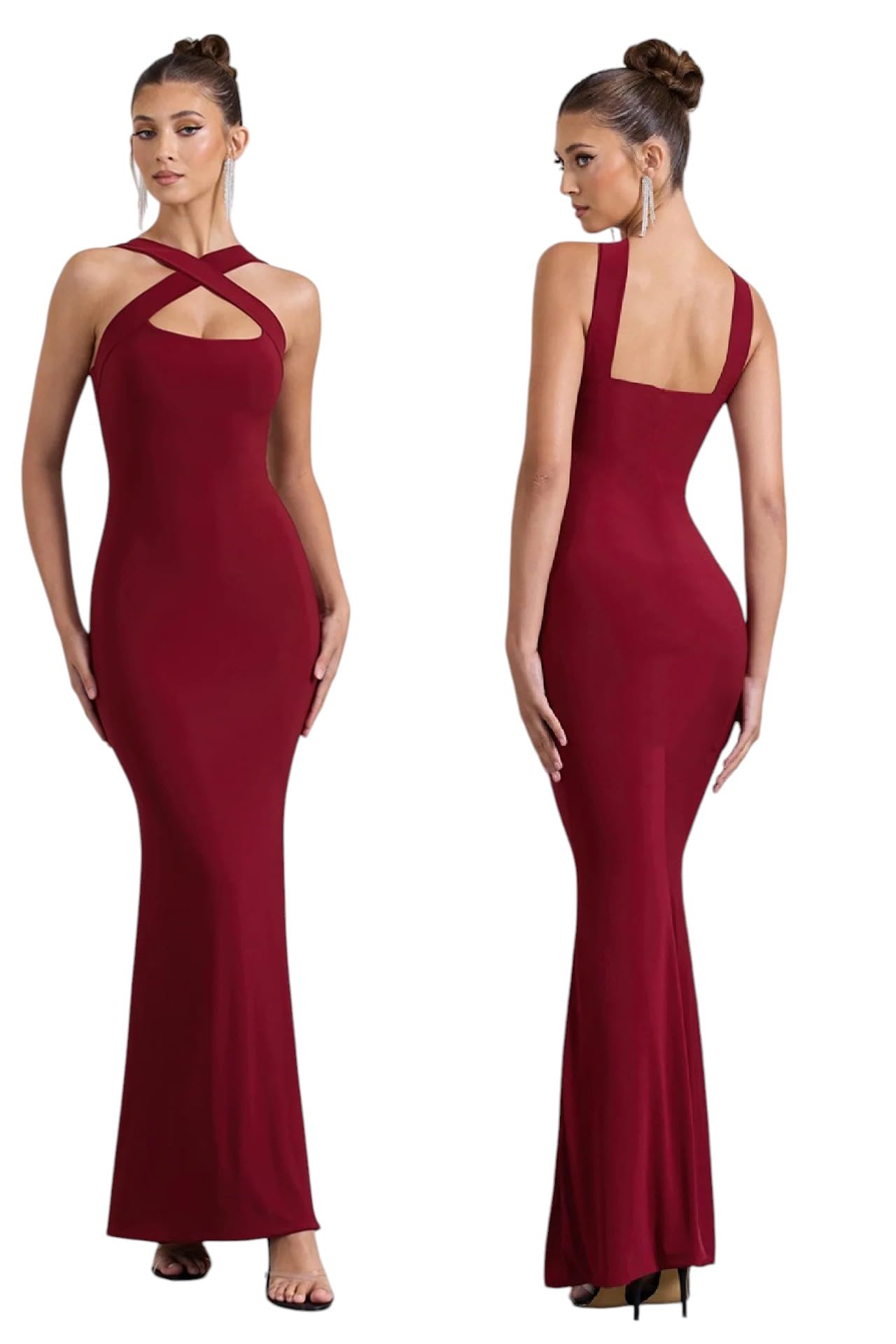 Sleeveless Full Length Dress for Women-image-20