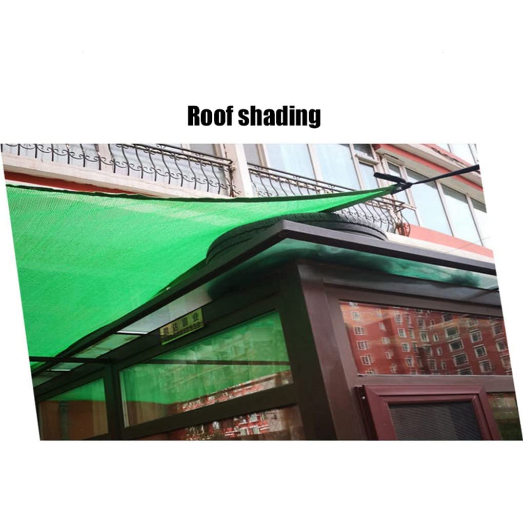 Malla verde con bloqueo UV para uso en exteriores, tela de sombra de jardín con ojales, ideal para patio, balcón y patio trasero
