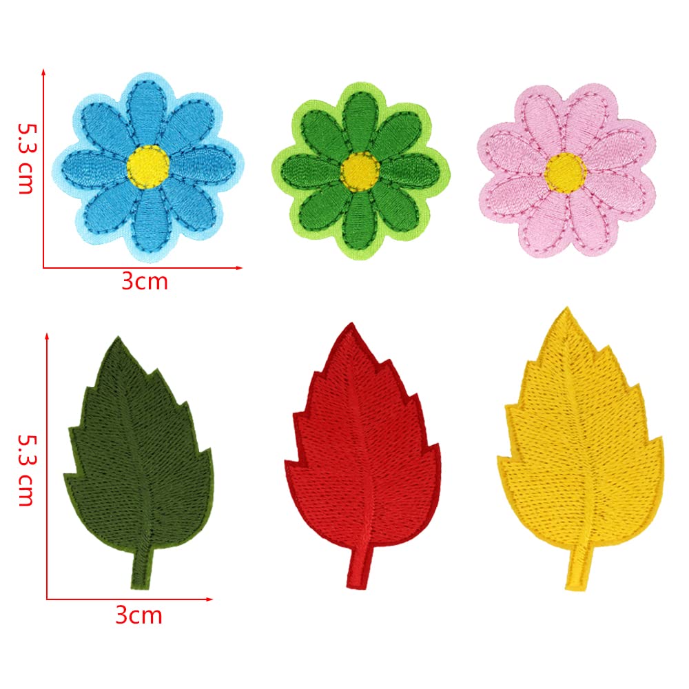 Toppe toppa patch termoadesive fiore fiori termoadesivi termoadesiva applicazioni ricamate ricamato adesiva da cucire per stoffa jeans cucito  2 pezzi kit 2 fiori a 14 x 8 cm al pezzo