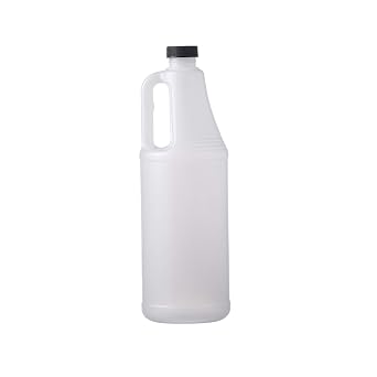 Consolidated Plastics Round Jug with Cap, HDPE, 32oz., 12 Piece