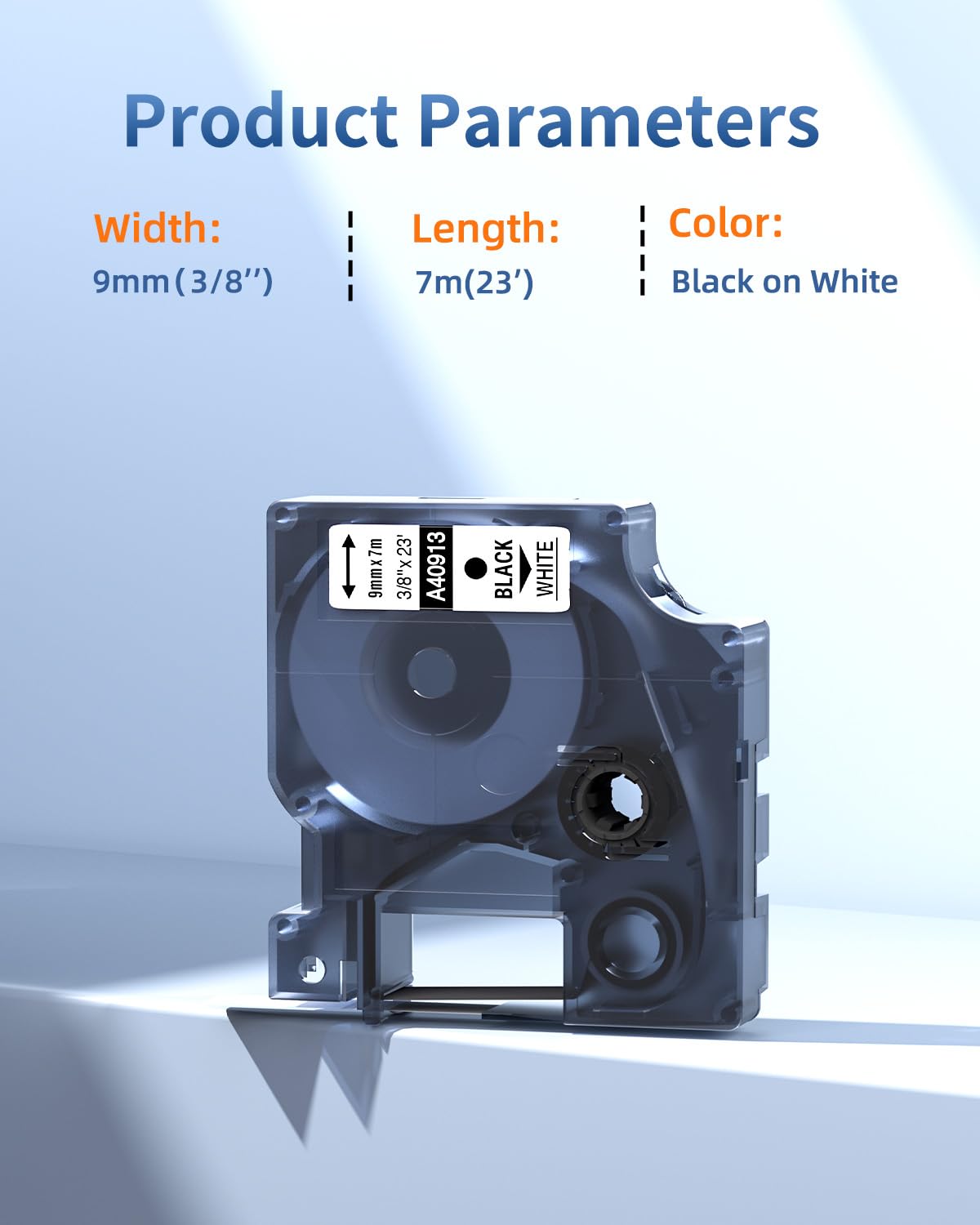 Cinta Dymo Elec. 45013 Negro Sobre Blanco 12 Mm – Du Papier México