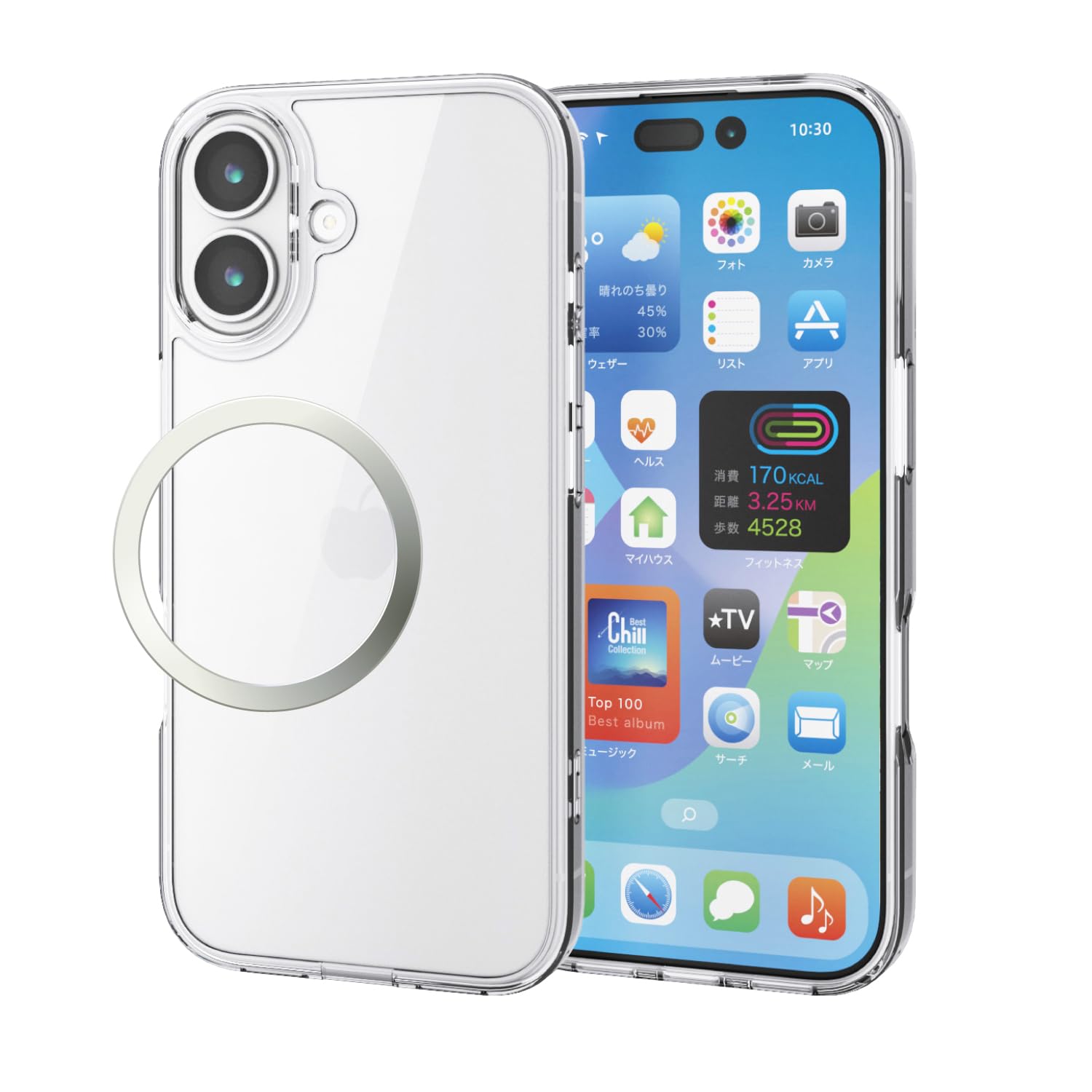 Amazon.co.jp: エレコム iPhone 17 ケース カバー クリア ハイブリッド