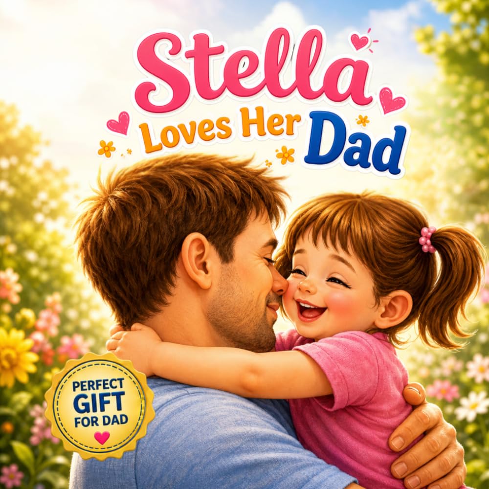 Stella Loves Her Dad: A Personalized Keepsake Story for Daddy’s Little Girl (Three Hearts Baby Books (Stella))