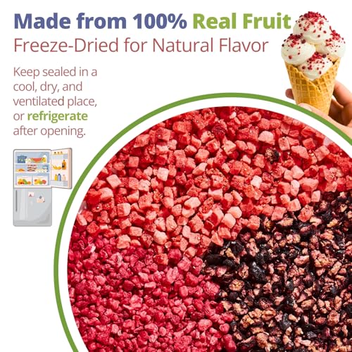 image for VitalForest 4.6oz Freeze-Dried Raspberry Strawberry & Blueberry Mixed 