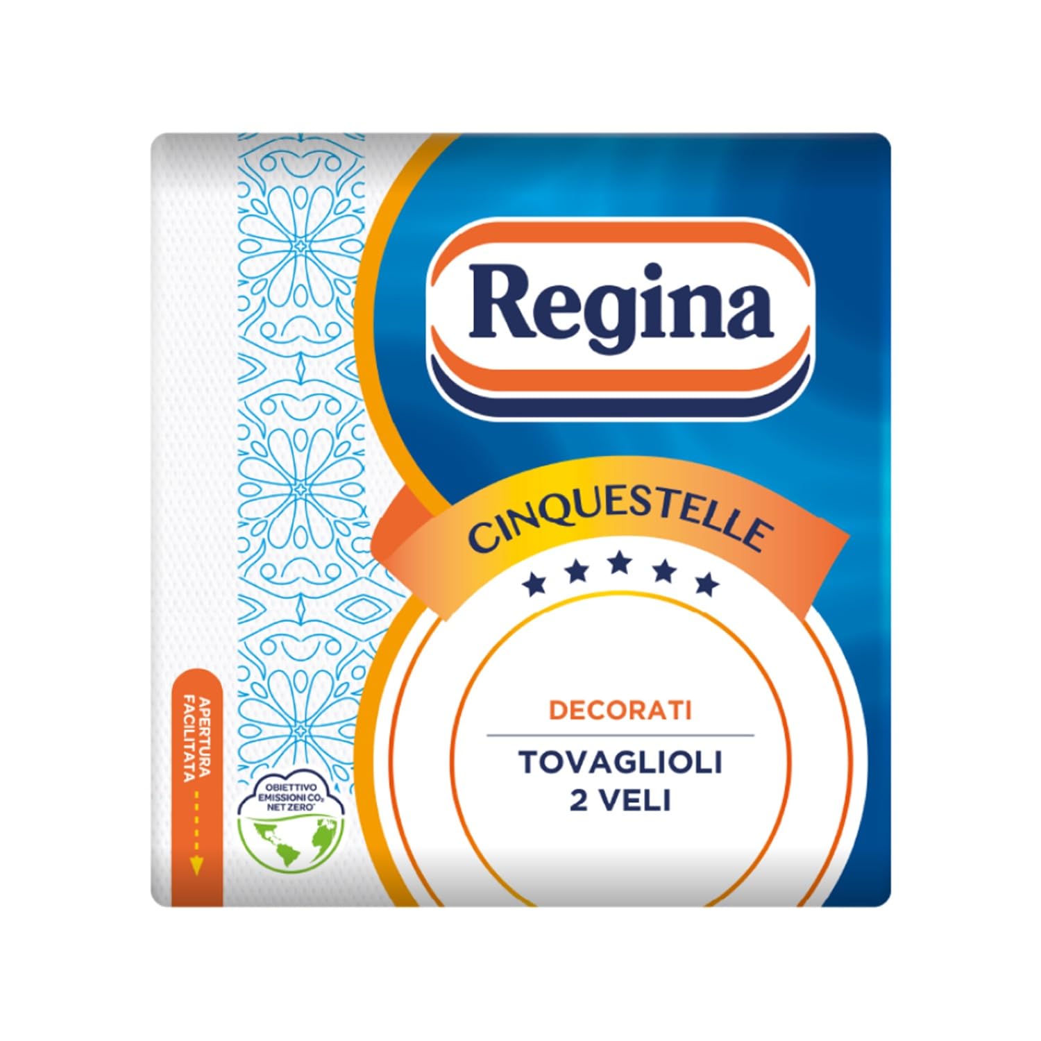 Regina Cinquestelle, 1 Confezione da 43 Tovaglioli a 2 Veli