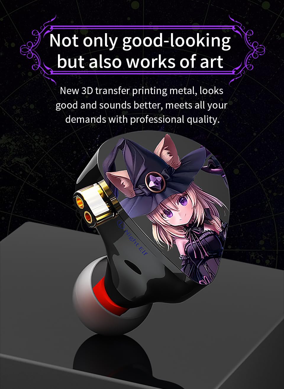 Amazon.co.jp: CVJ Nightelf Yinyoo 有線イヤホン 耳掛け イヤモニ