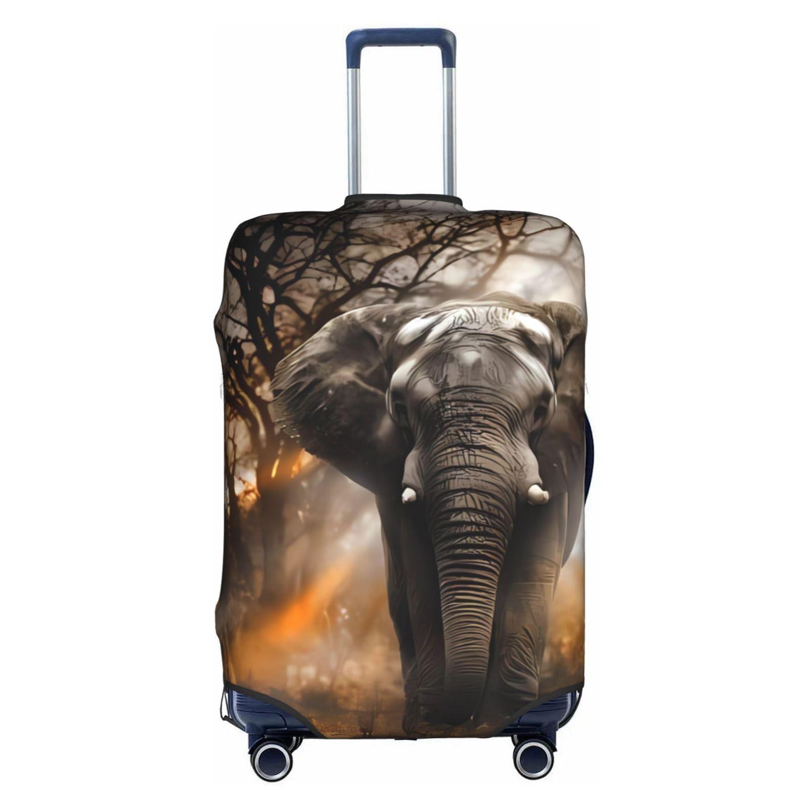 Housse de bagage anti-rayures blanche taille M pour valise moyenne - 8