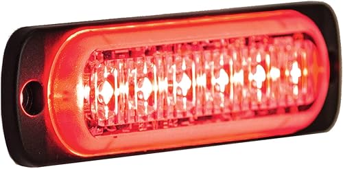 Miniatura 6 de Buyers Products 8891902 - Luz estroboscópica LED horizontal delgada de 4.5 pulgadas, ámbartransparente