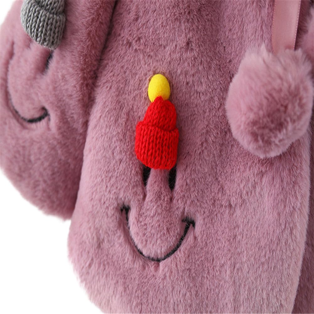Hopscotch Baby Girls Polyester Standard Length Solid Full-Sleeve Fleece Jacket in Pink Color For Ages 18-24 Months (YNG-3817831) 1