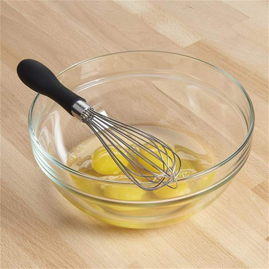 ZHANGXIAO Frusta, Manico in Silicone Palloncino Acciaio Inossidabile Gorgogliatore di Latte Mescolare La Barra (Dimensione : 29×7cm)