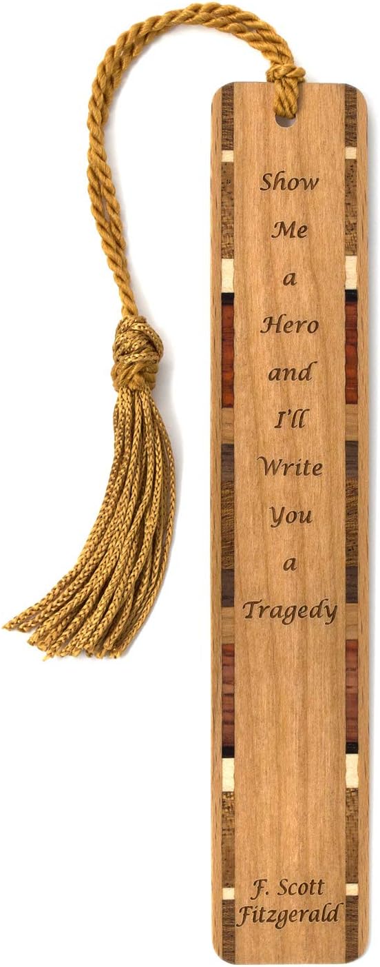 Personalized Ray Bradbury Quote There are Worse Crimes Than Burning Books. One of Them is Not Reading Them Engraved Wooden Bookmark - Made in USA - Also Available Without Personalization