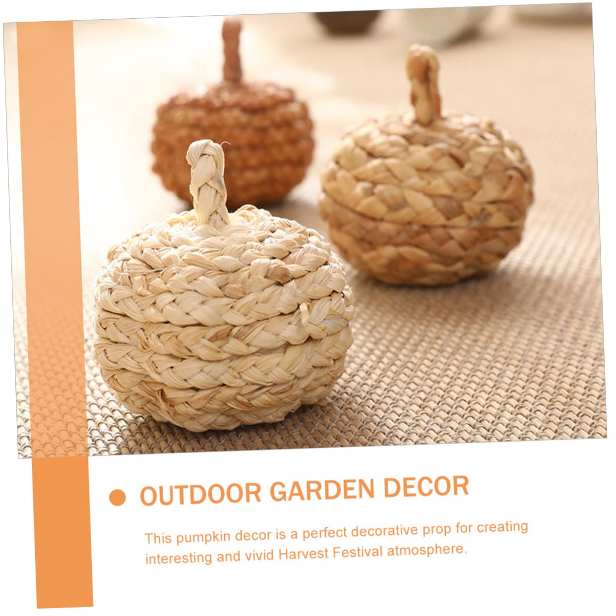 8stücke Geflochtene Kürbisornamente Aus Dekorative Kunstpumpkins Für Herbst Und Weihnachtsdekoration Für Tisch Und Fensterbank