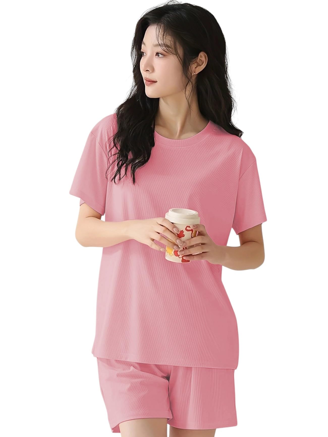 glasgo Women’s Cotton Blend Night Suit || Comfortable Everyday Nightwear Set || Stylish T-Shirt & Shorts/Pajama Set || Soft & Breathable Night Dress LNS-2-$-picture-25