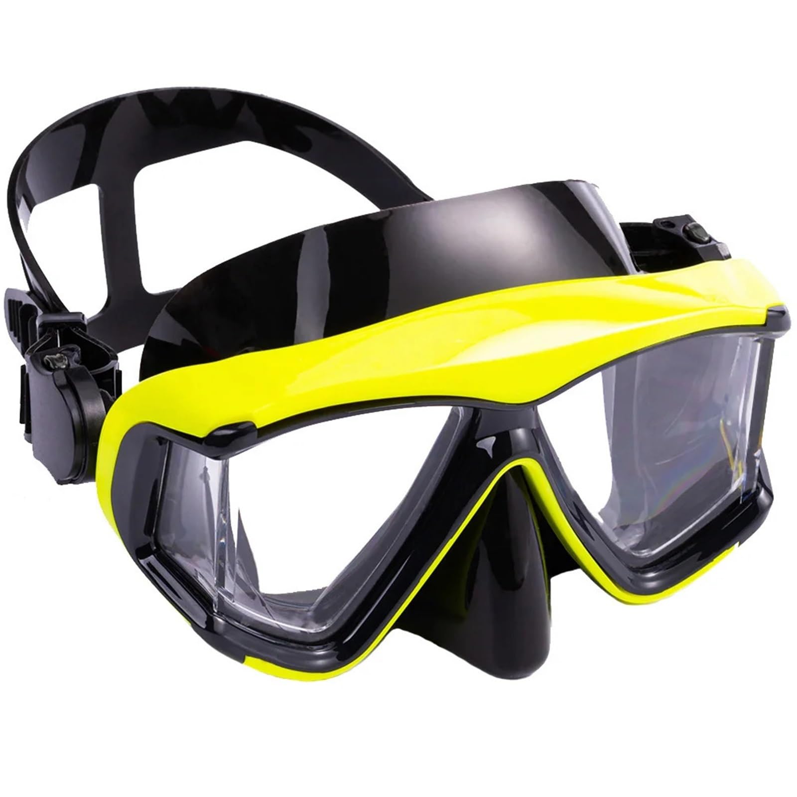 Masque Masque plongée Masque de plongée avec Tuba Optique Lunettes de Natation Équipement Panoramique Vue Large Adulte Jeunesse