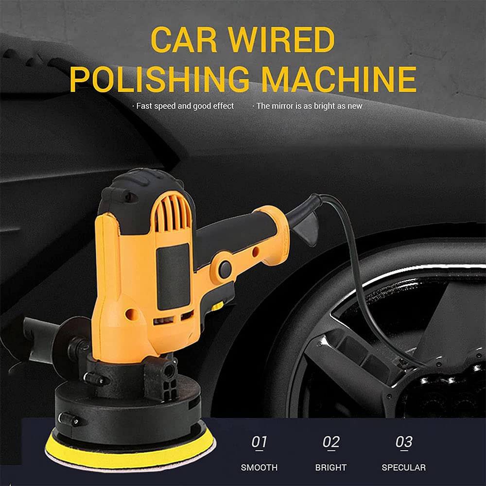 Lucidatrici e tamponi per Auto elettriche, 700 W 3000 Giri/min 125 mm Base a velocità variabile, lucidatrice Professionale Ideale per la levigatura di mobili per Auto, lucidatura, ceretta