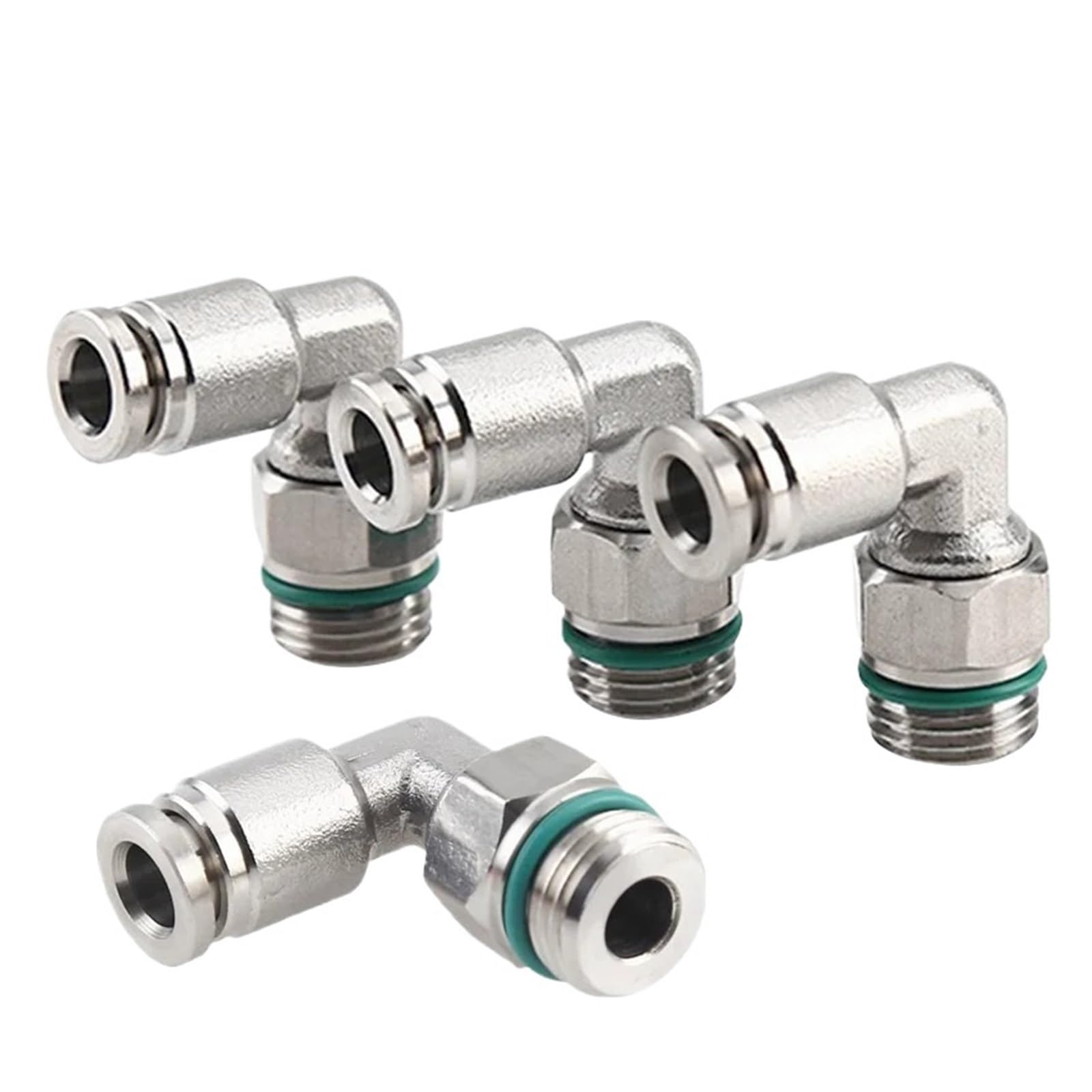 10 raccordi per tubi pneumatici in acciaio inossidabile 304 da 1/8 1/4 3/8 1/2 PL connettore per tubo dell'aria a sgancio rapido da 4 mm, 6 mm, 8 mm (PL12-G03)
