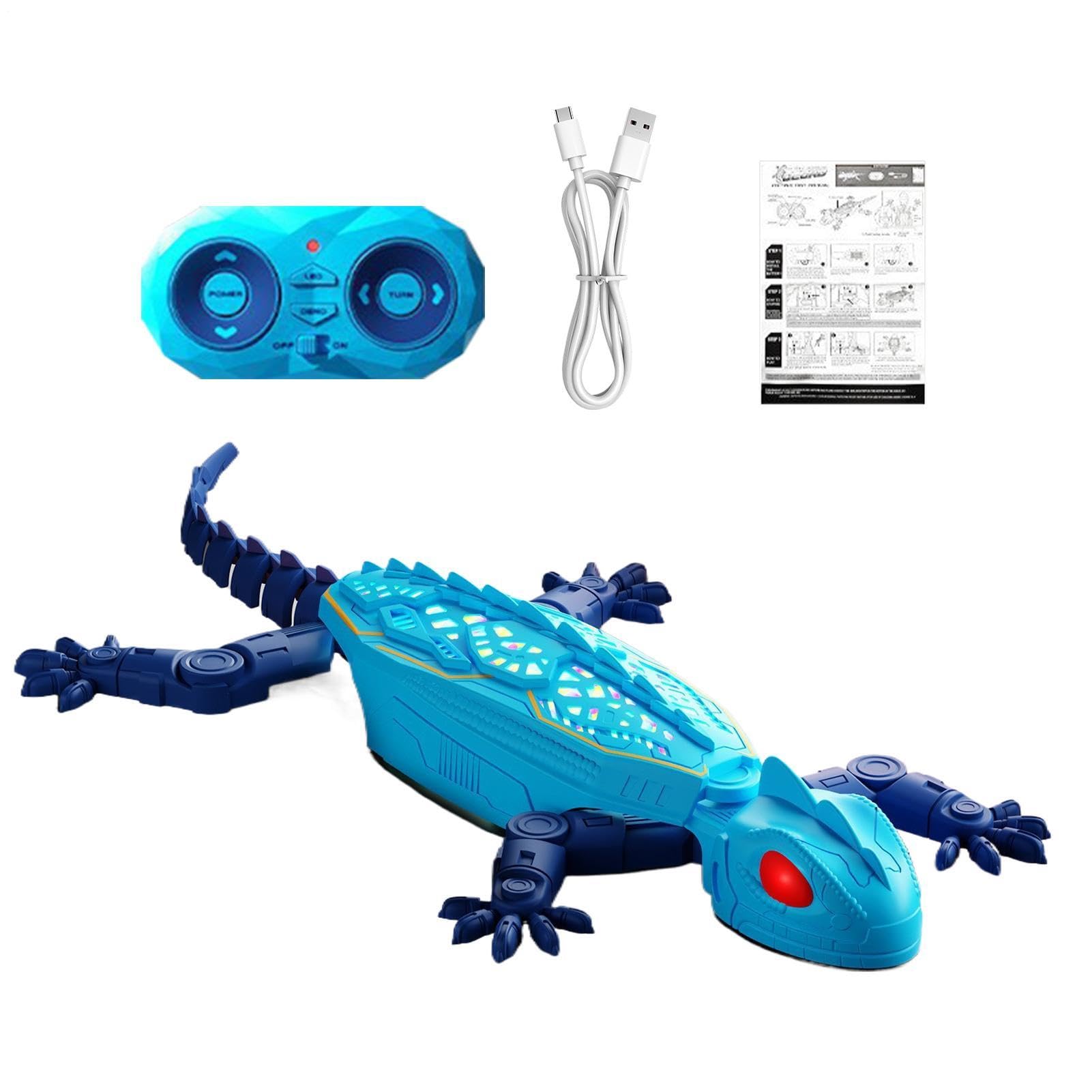 Wall Crawler Gecko, Remote Control Climbing Lizard Glowing