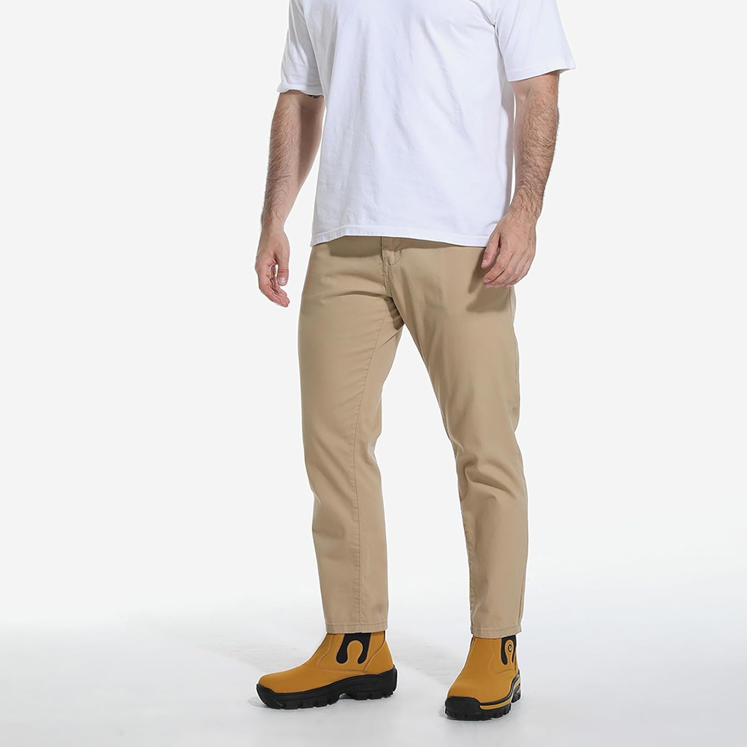Men's Pull On Chelsea Work Boots Non Slip Outdoor casual boots