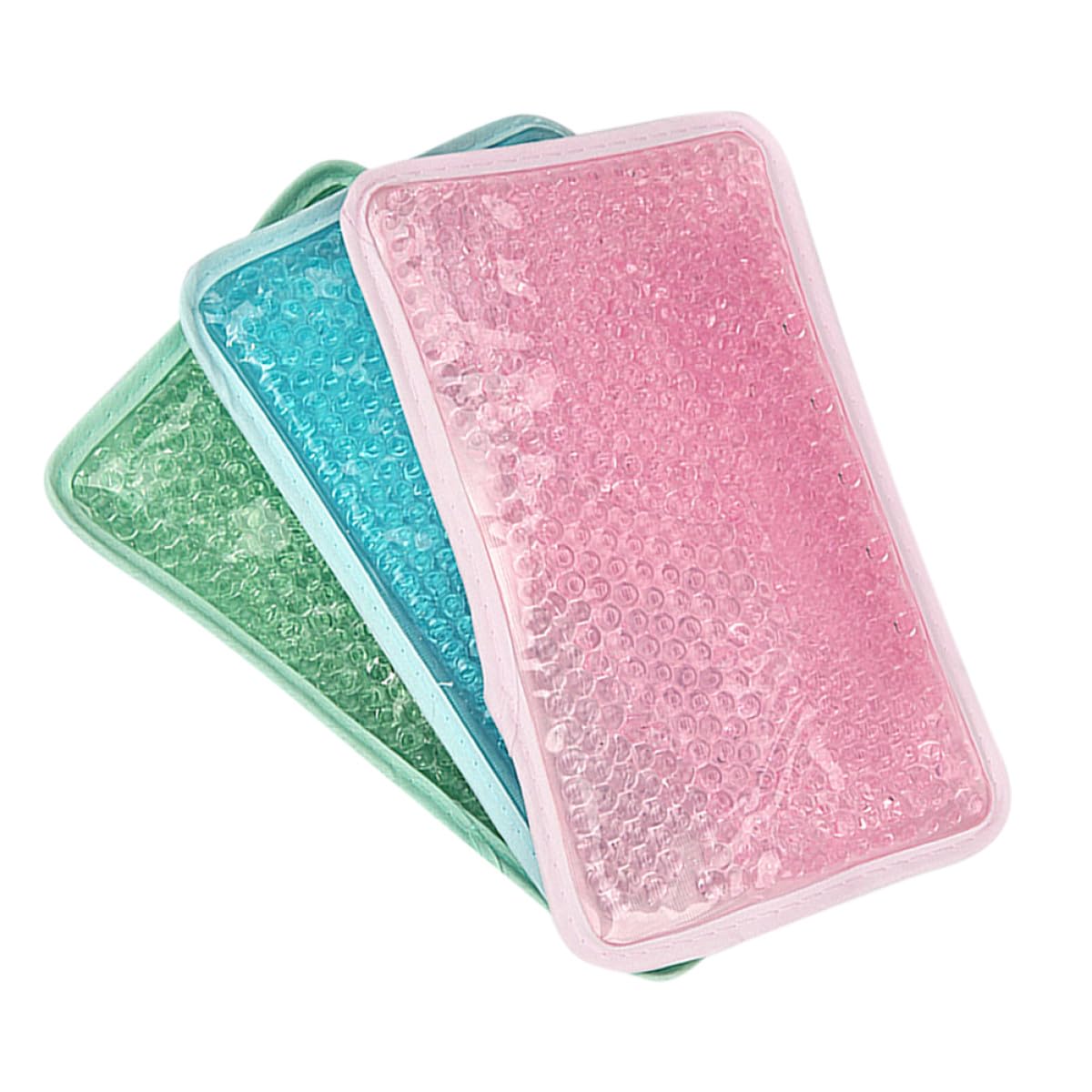 3 Wiederverwendbare Gel Kühlkompressen für Kopf und Nacken mit Tragegurt Pvc Material Hot Therapy und Kältekompresse für Erwachsene und Frauen