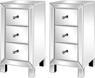Amazon Com Mirrored Bedroom Furniture Set