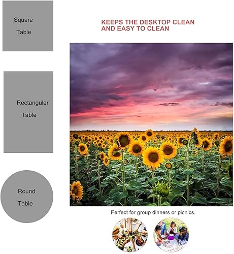 Vista 53 de Wanderlust Decor Mantel Redondo para Mesa De 4 Sillas Decoración Multifall Decoración para Comedor 30 X 30 Pulgadas