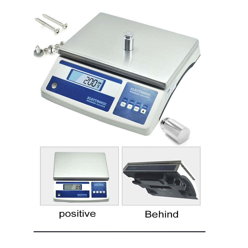 Balanza Electrónica De Precisión De Alta Escala, Digital, Precisa, para Laboratorio, Pesaje Y Conteo Industrial, Básculas Científicas para Joyería Y Cocina.(26 Kg/0,1 G)