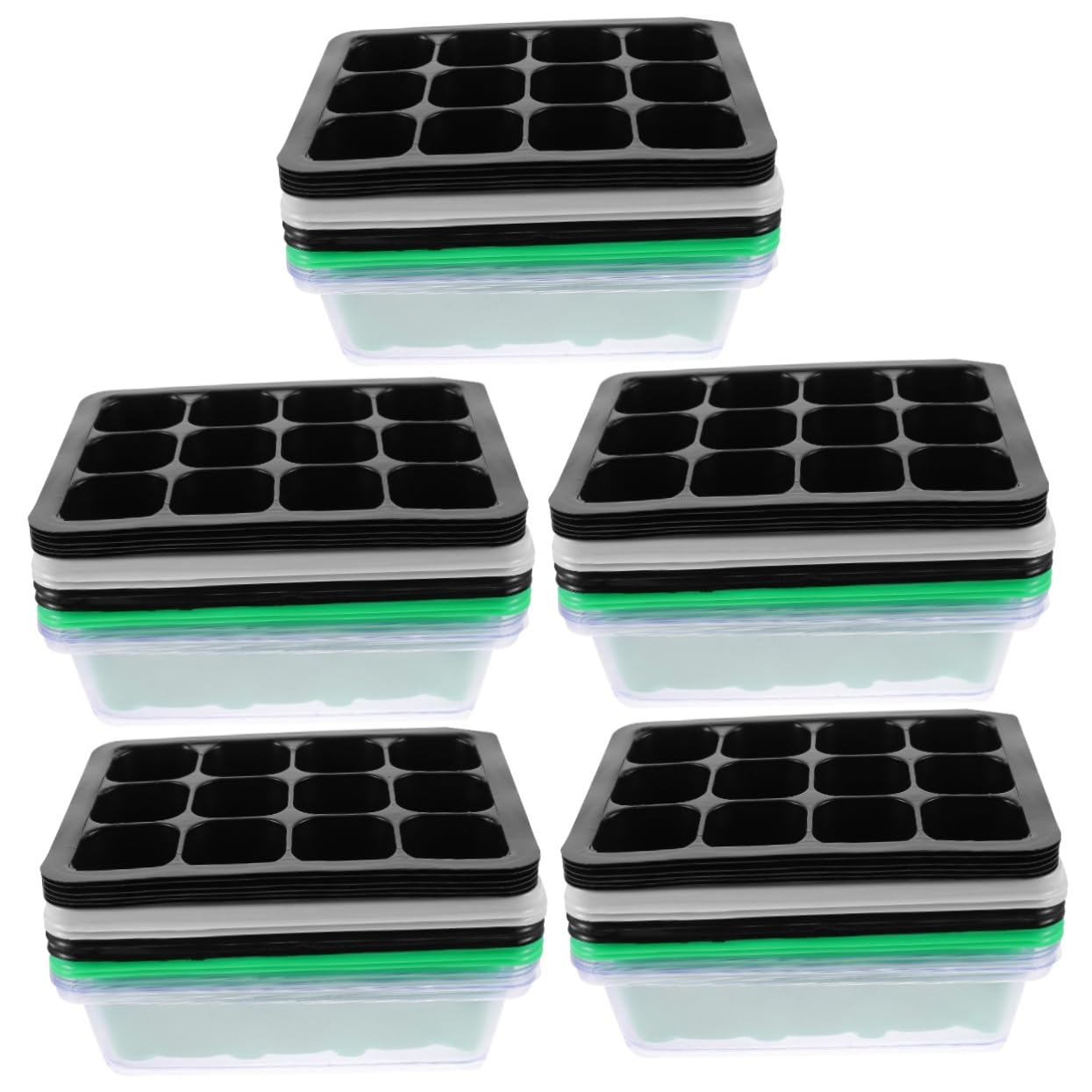 Supvox 30stücke Teiliges Anzucht-Container Für Pflanzenanbau Atmungsaktive Starter-Trays Für Gewächshaus Und Innenraum Anzucht Von Und Blumen