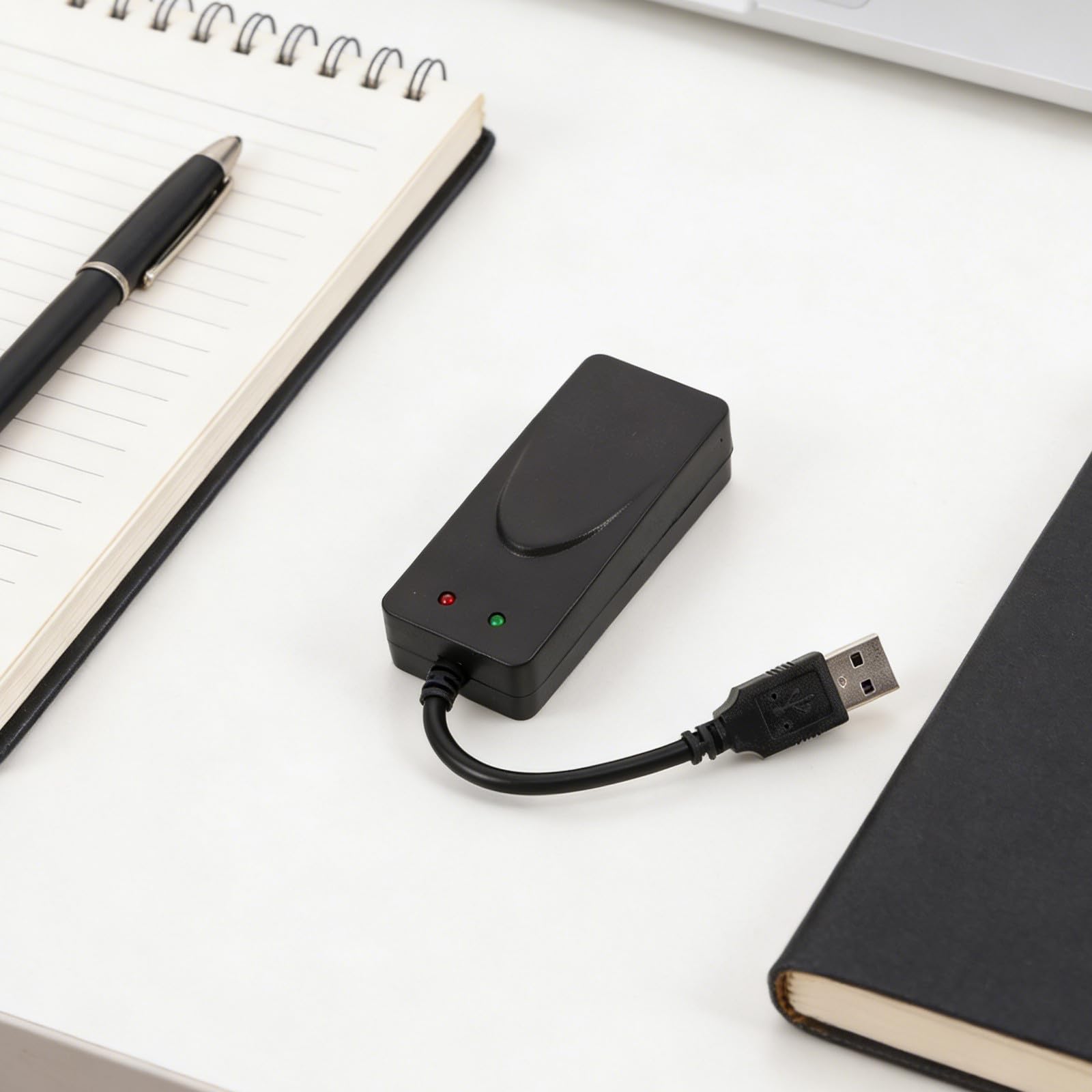 Modem fax USB - Adattatore modem esterno a doppia porta alta velocità per connettività, accessori per computer per reti domestiche e per ufficio 56K
