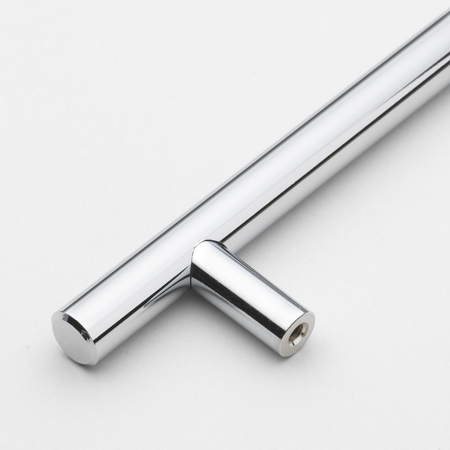 GlideRite Hardware 5004-178-PC-1 - Polished Chrome Solid Handle Bar Pull - 7" Center - 10" Long