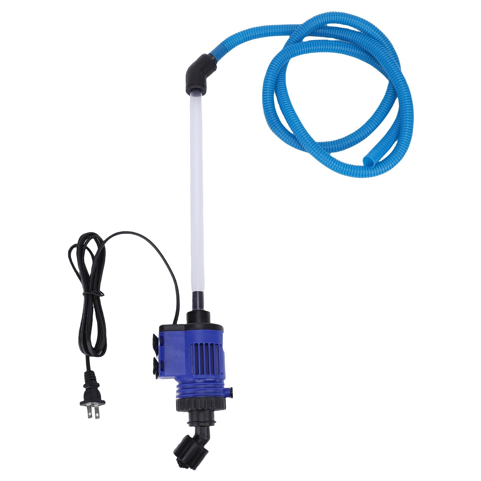 Fockety Nettoyeur de Gravier électrique pour Aquarium, Changeur d'eau Efficace pour Nettoyer Les Déchets de Poisson et Le Sable, avec Une Forte Puissance D'aspiration (Prise UE 220V)