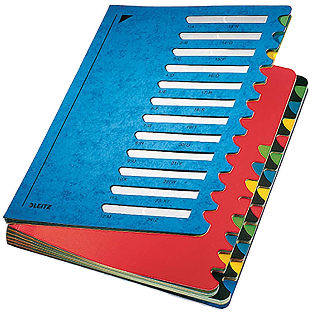 Leitz 59140035 Organiser File Color 1-24 24 Sections Cardboard Blue