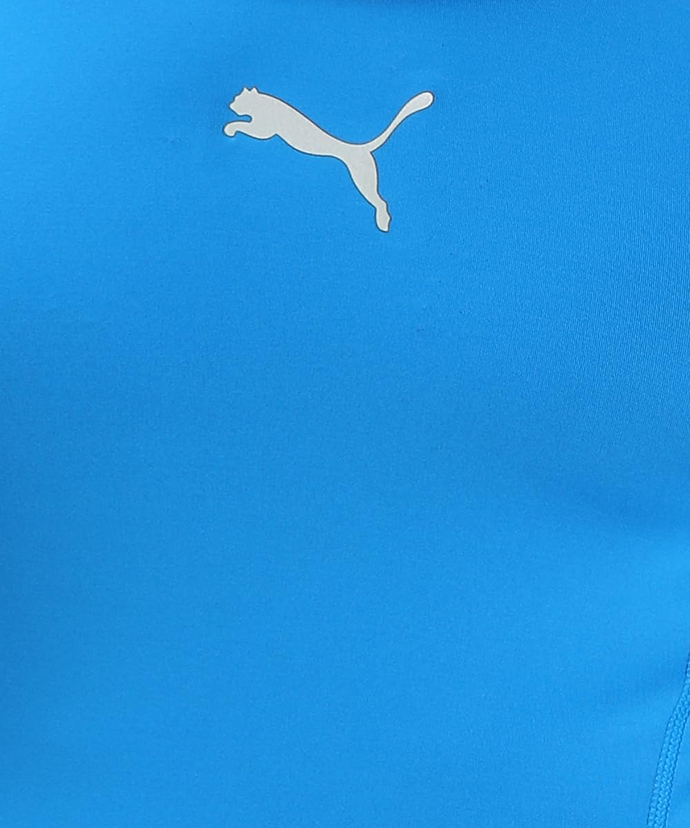 PUMA Liga Baselayer Tee Ls T-Shirt Homme (Lot de 1), Bleu, UK S(44/46 EU)