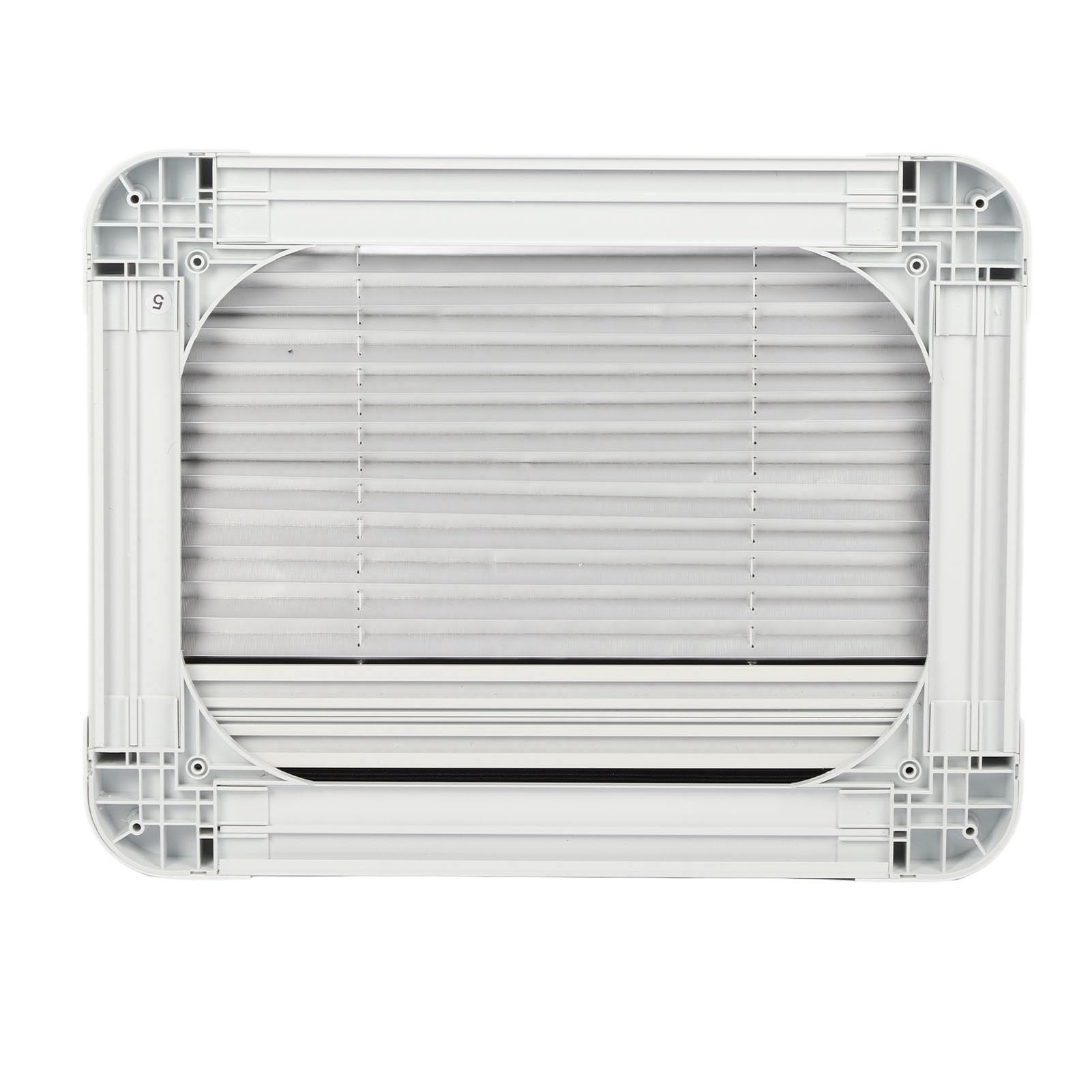 Ventana Desplegable para RV de 30 X 22, 16 X 12 Pulgadas, con Vidrio Templado y Protección, Ventana Abatible con Cortina Solar de Malla para Caravanas, Autocaravanas y Remolques