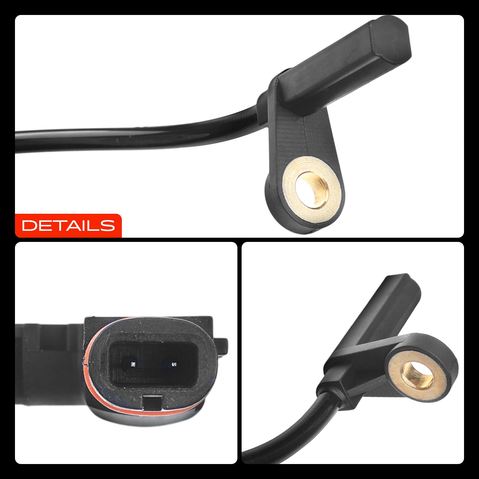 Frankberg Sensore Velocità Ruota ABS Sensore ABS 2-Poli Compatibile con SLK R171 Classe CLC CL203 Classe C T-Model S203 CLK Cabriolet A209 Classe C W203 Replace# ALS380