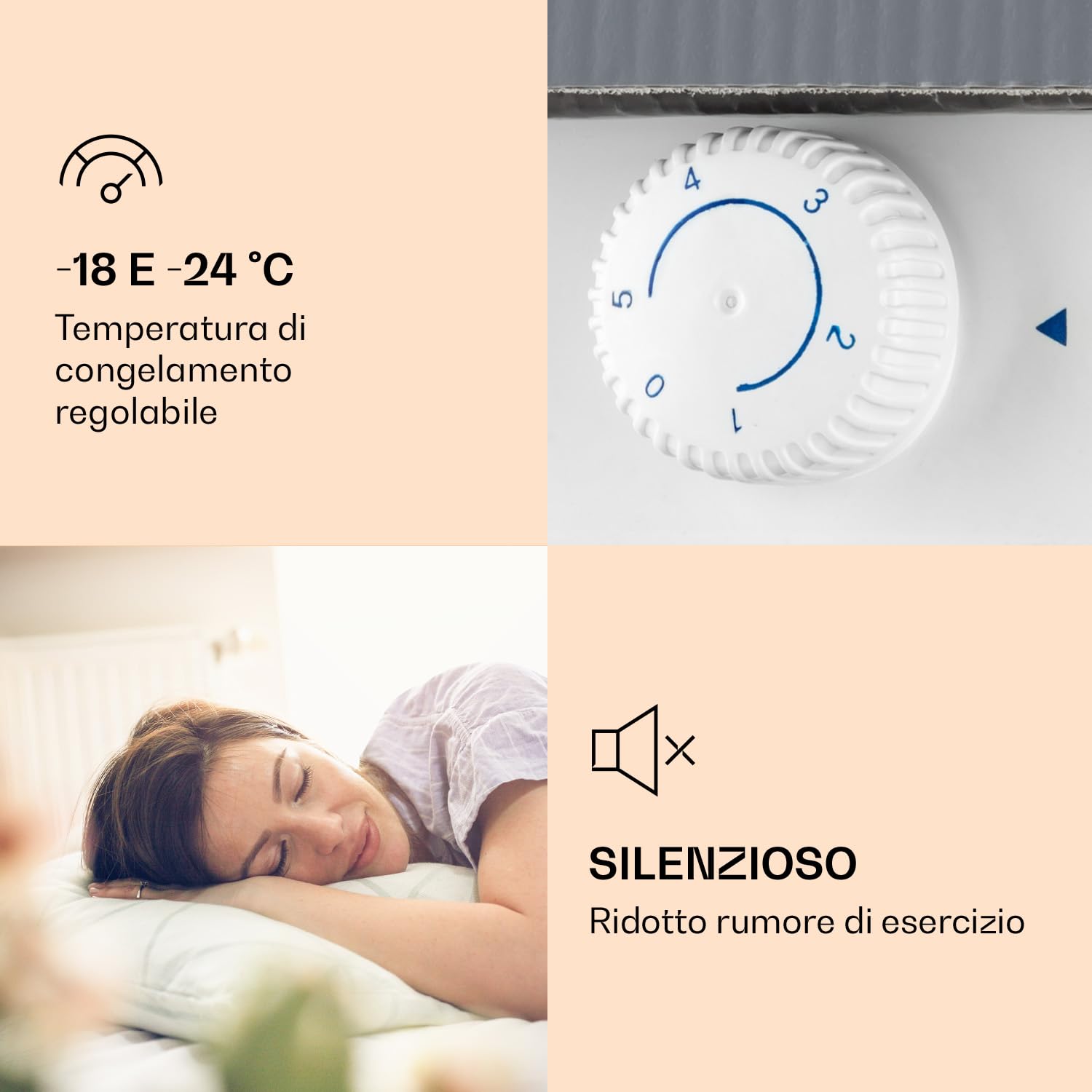 Klarstein Congelatore Piccolo a Cassetti ad Alta Efficienza Energetica, Sottopiano Piccolo da Camera e Ufficio, Vassoio per Ghiaccio, Mini Freezer, 35L