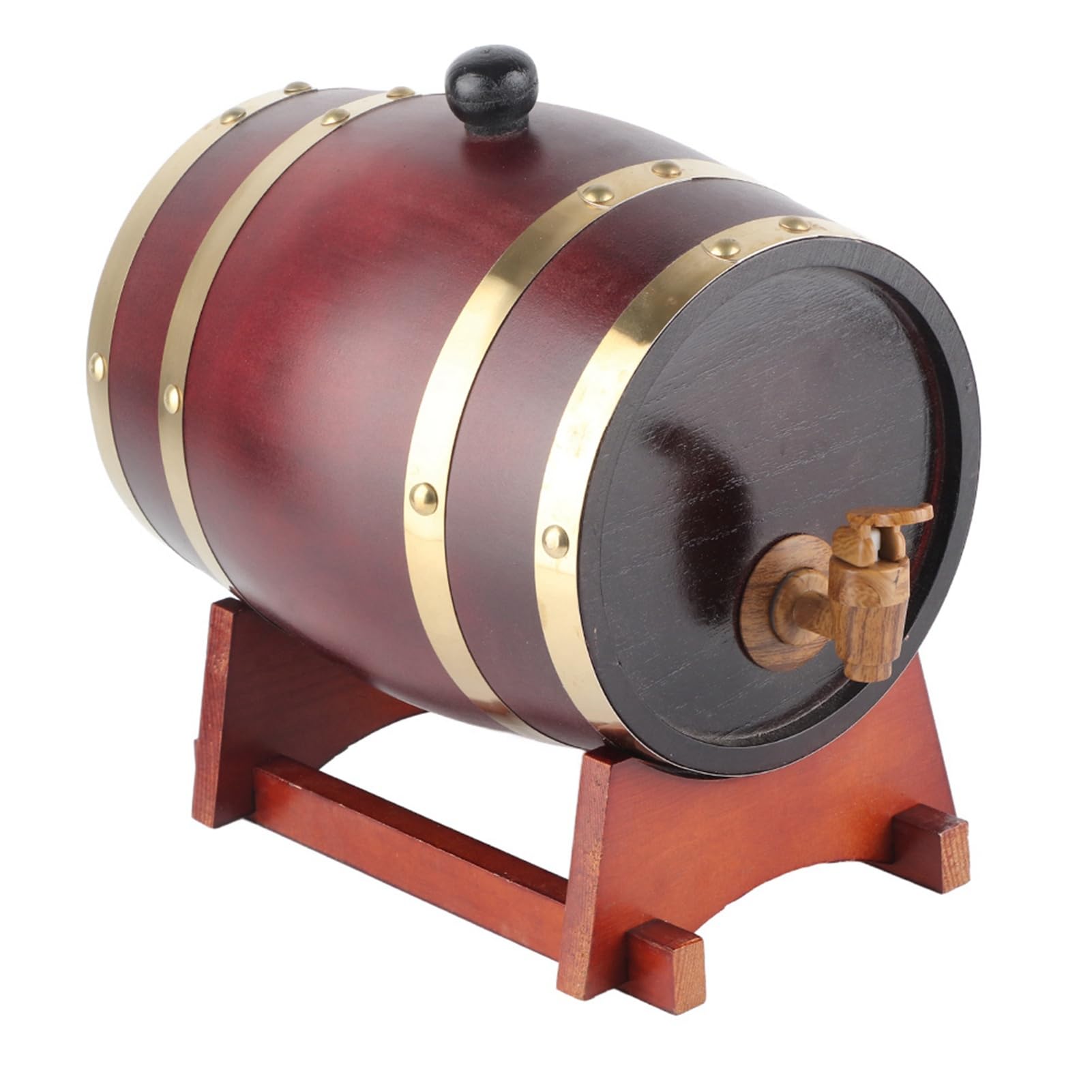 Barril De Vino De De Pino 3L Tonel Para Vino Y Licores Accesorio De Casero Barril Vintage Para Almacenar Y Servir Bebidas