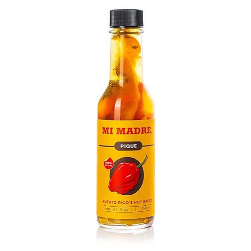 Miniatura 10 de Mi Madre Pique Hot Sauce, Handcrafted in Puerto Rico, 100 Percent Natural, 5 Ounce (Pack of 3)