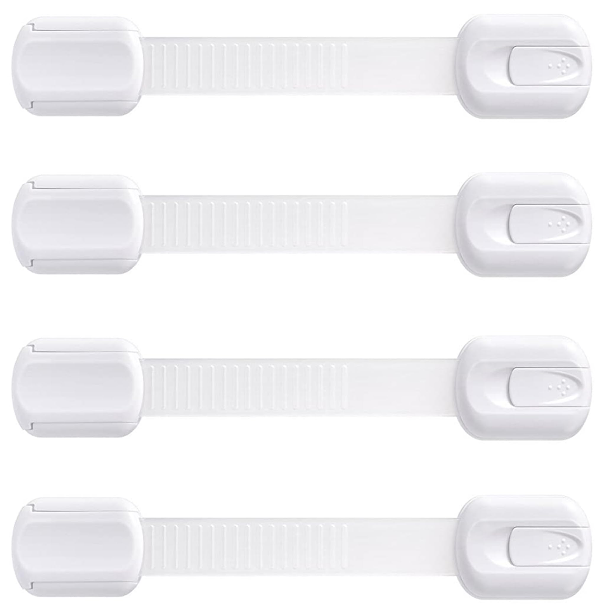 BooBoo Baby (10 PACK) Premium Child Locks For Kitchen Cupboards, Child Proof Cabinet Locks, Drawer Locks Baby Proofing Cabinets with No Drilling, Extra strong Adhesive + 4 Extra Stickers — view 10