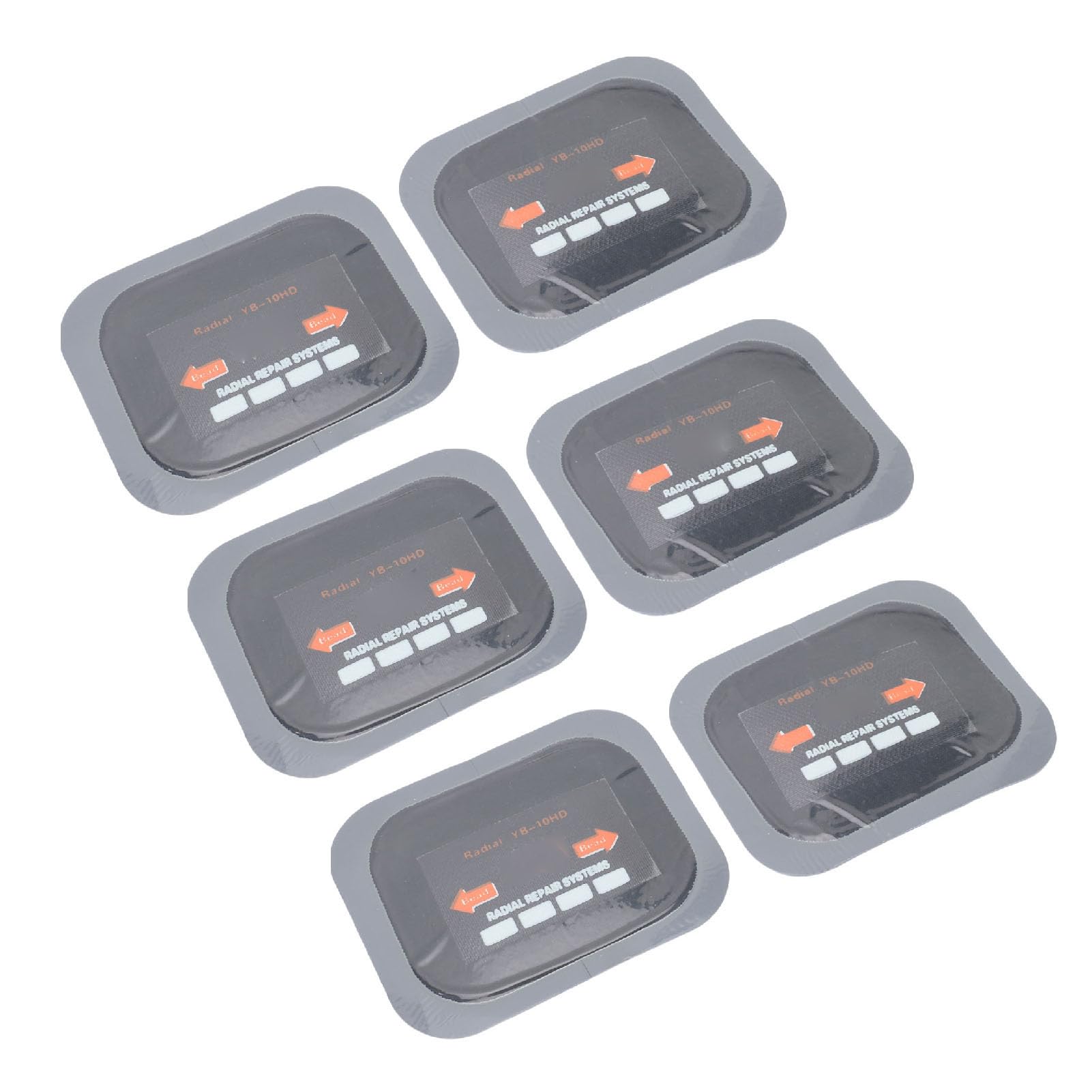Aramox Toppe per Riparazione Pneumatici, Kit Toppe Radiali in Gomma per Pneumatici per Auto, Camion, Motocicli, 40 Pezzi, Facile Applicazione