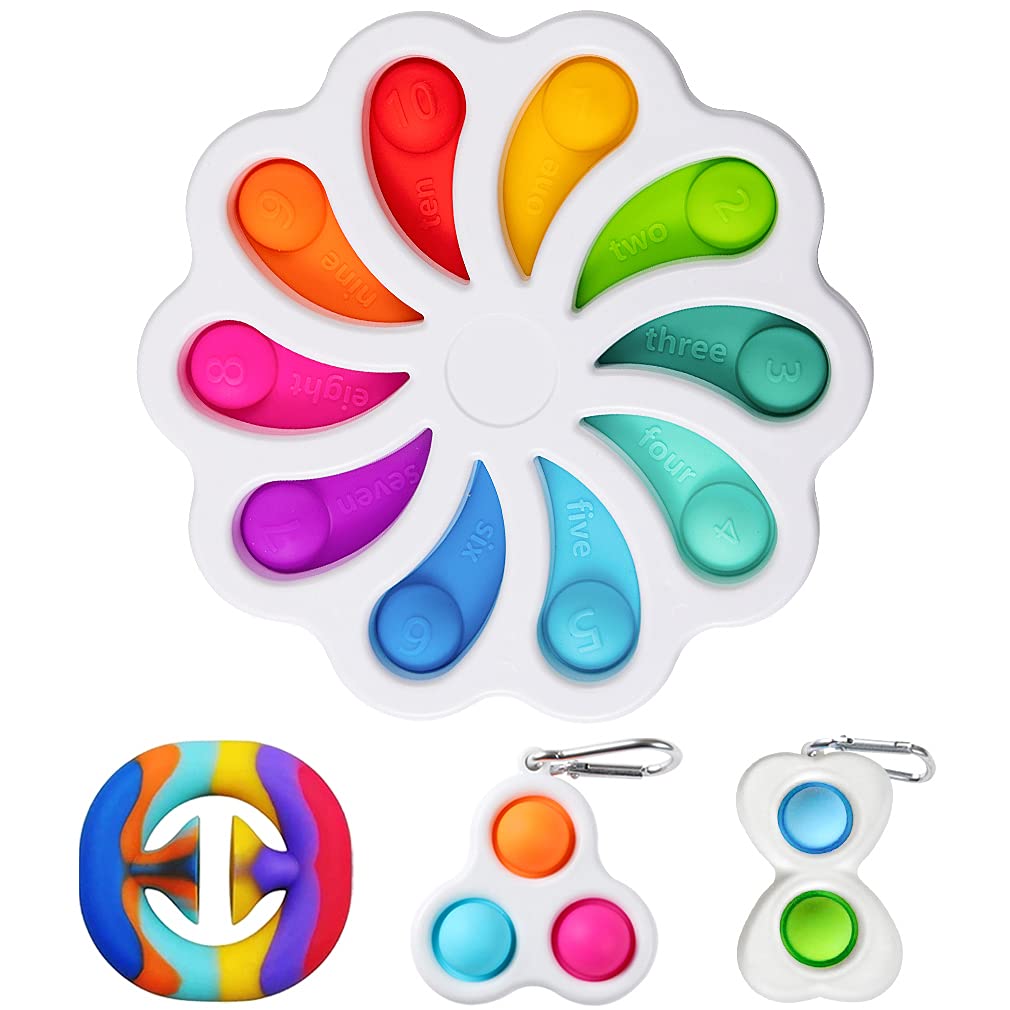 Flower Fidget Toy Pack Bubble Sensory Simple Dimple Fidget Toy Simple Dimple Fidget Popper Sensory Toys For Stress Relief Adhd Anxiety Autism For Kids And Adults Amazon Com Au Toys Games
