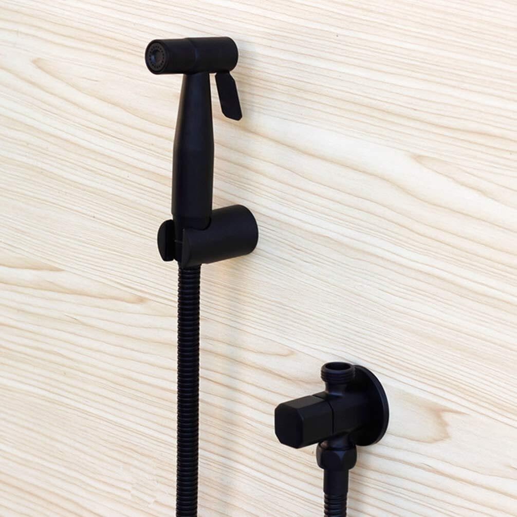 304 Stainless Steel Black Bidet Spray Sprinkler Toilet Spray Antique Washer Body Cleaner Sprayer Hose Set Easy Installation