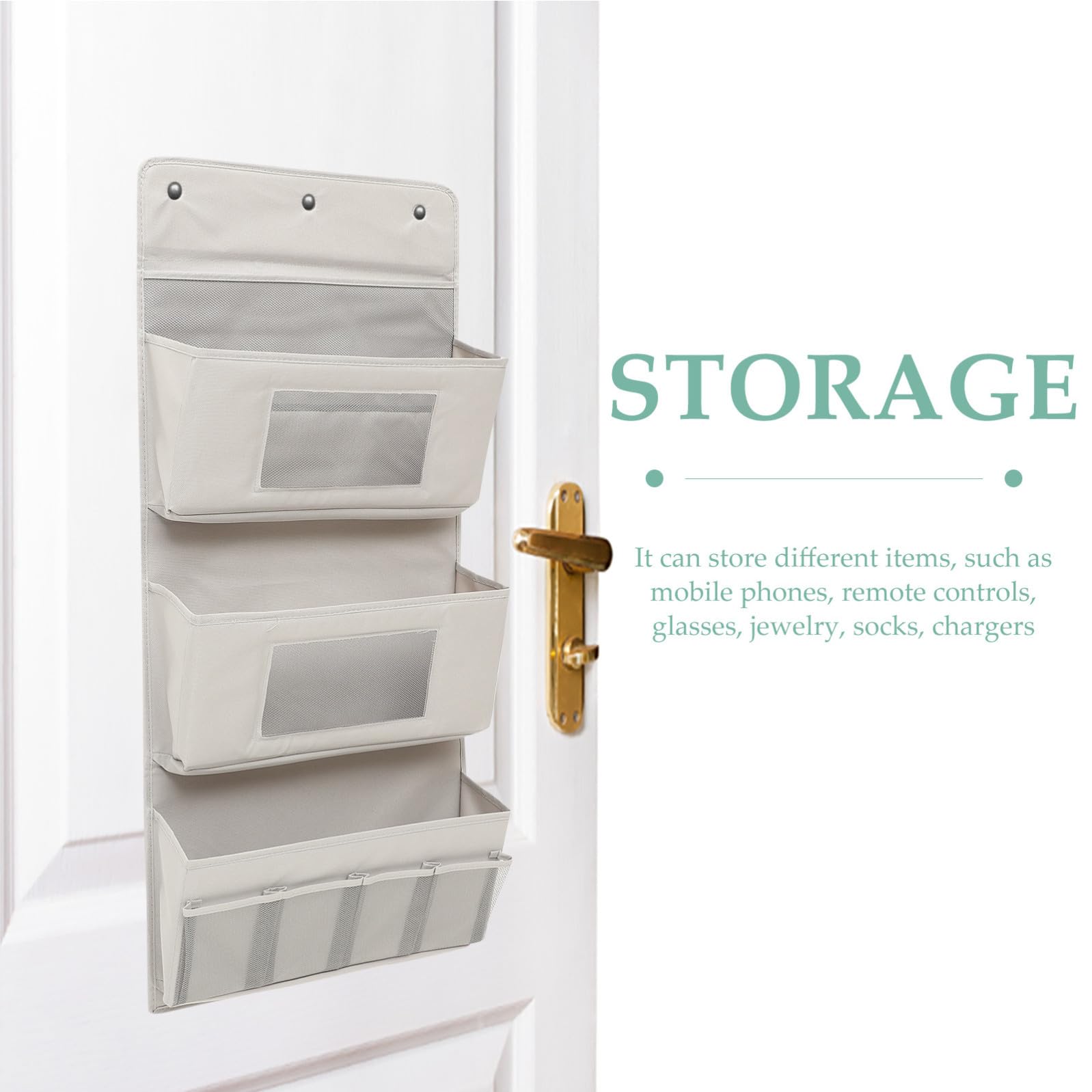Organizzatore Sacchetto Portaoggetti da Appendere alla Poliestere Traspirante Multi-strato 40x90cm Semplice e Funzionale per Cucina per Armadio