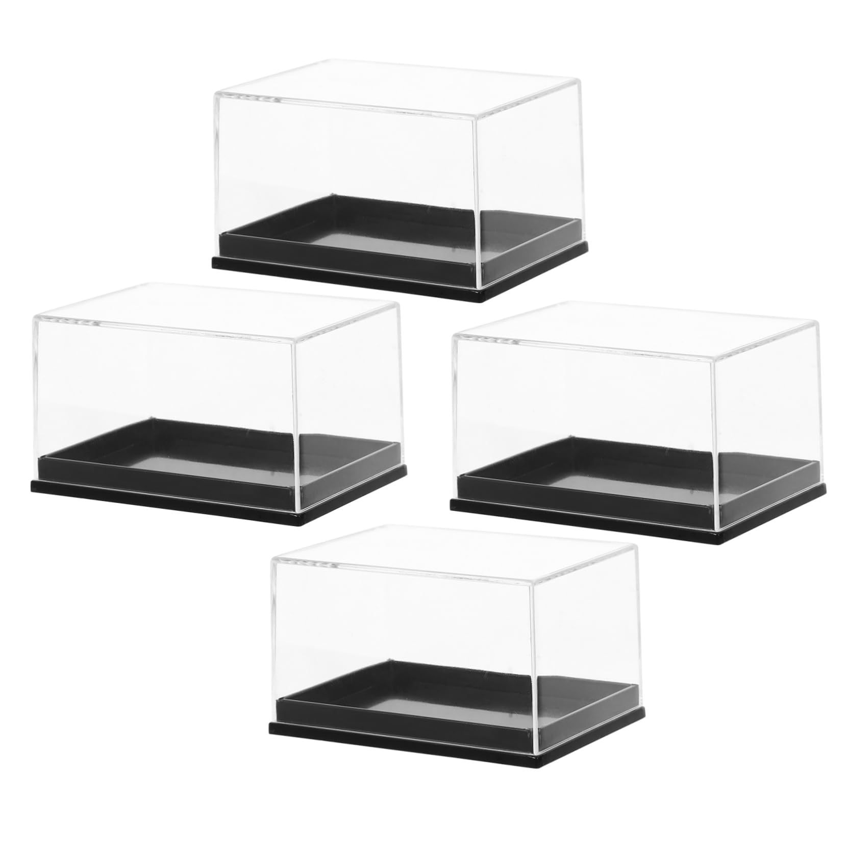 Vitrine de pierres précieuses Zerodeko - Boîtes d'échantillons en plastique 16 pièces
