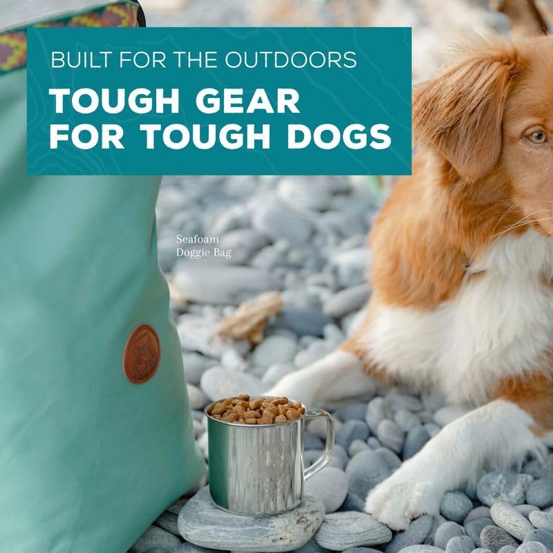 Miniatura 3 de Wilderdog Bolsa para perros - Resistente al agua, portador de croquetas portátil y taza de acero inoxidable - Negro