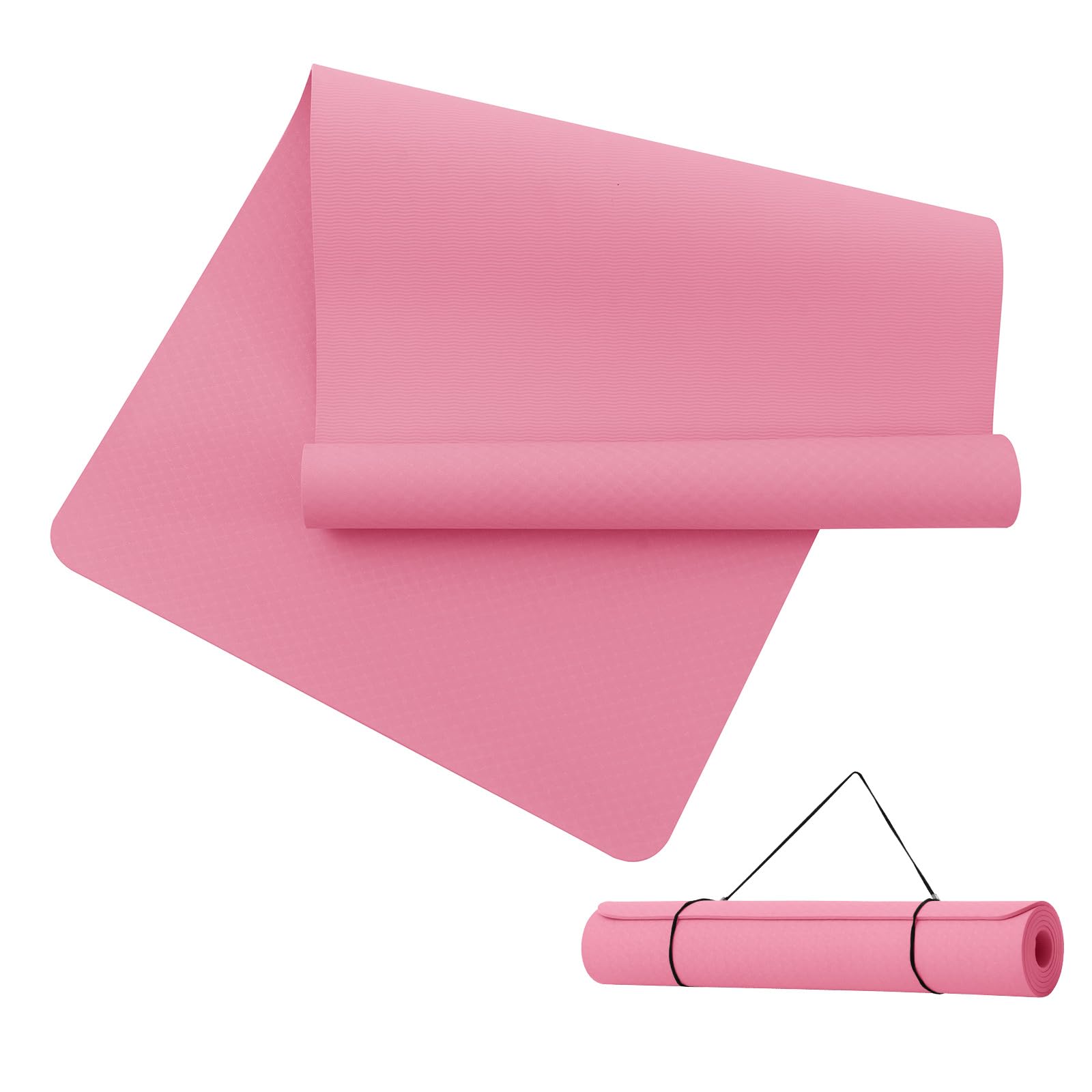 Good Nite Mata do jogi, duża, XXL, mata gimnastyczna, mata sportowa, antypoślizgowa, z termoplastycznego elastomeru poliestrowego, mata treningowa, mata do pilatesu, jogi, pilatesu, treningu, na